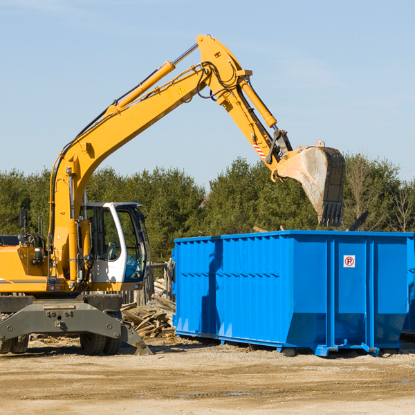 are there any restrictions on where a residential dumpster can be placed in Putnam County Georgia